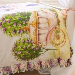 Reversible Ruffled Duvet Cover