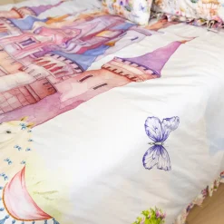 Reversible Ruffled Duvet Cover