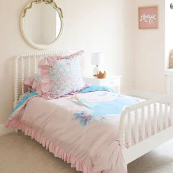 Reversible Ruffled Duvet Cover