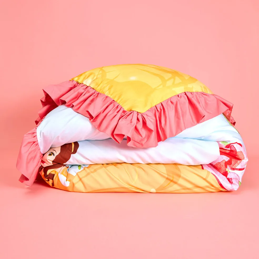 Reversible Ruffled Duvet Cover