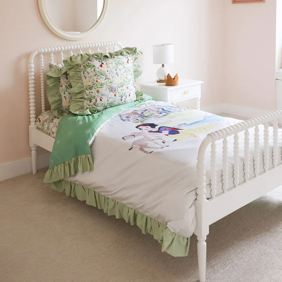 Reversible Ruffled Duvet Cover