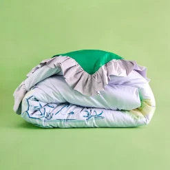 Reversible Ruffled Duvet Cover
