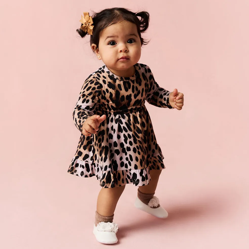 Ruffled Bodysuit Dress