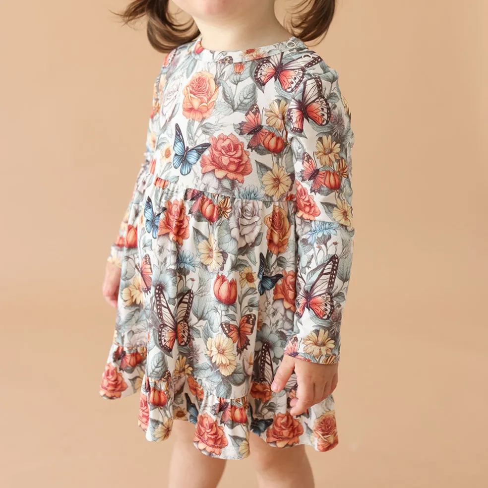 Ruffled Bodysuit Dress