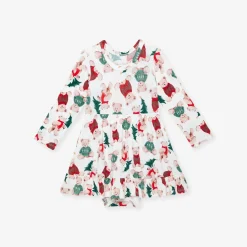 Ruffled Bodysuit Dress
