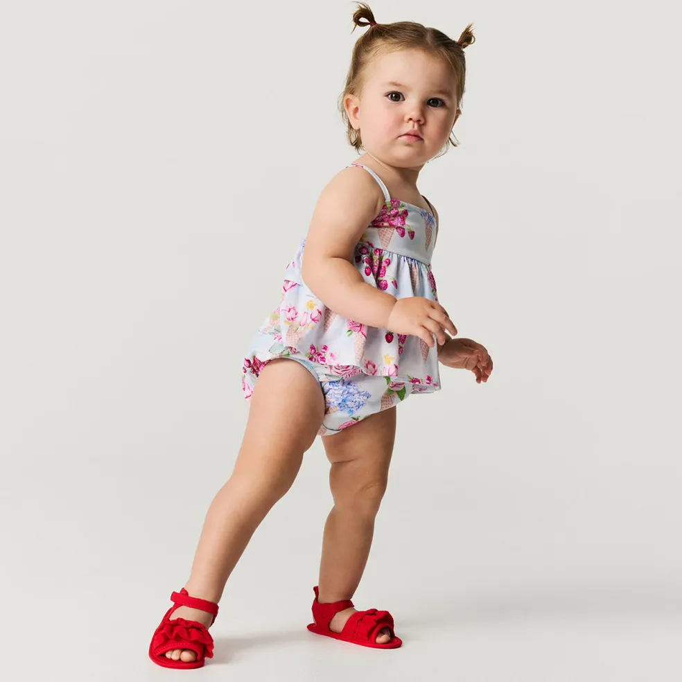 Ruffled Bubble Romper