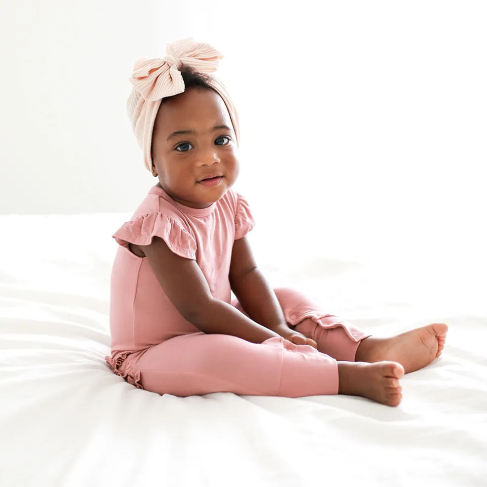 Ruffled Cap Sleeve Romper