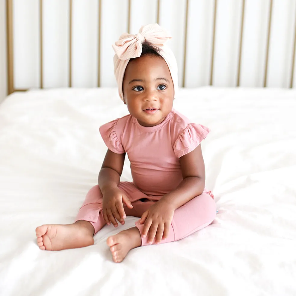 Ruffled Cap Sleeve Romper