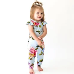 Ruffled Cap Sleeve Romper