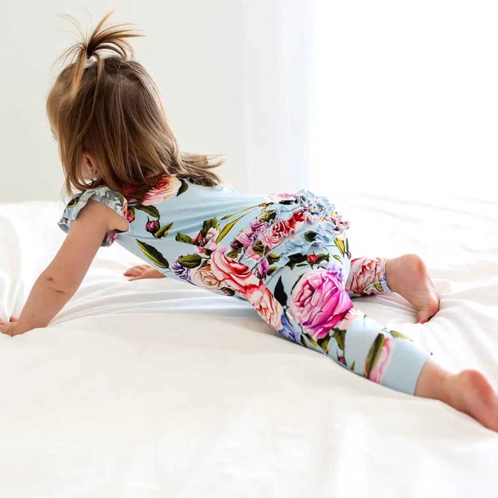 Ruffled Cap Sleeve Romper