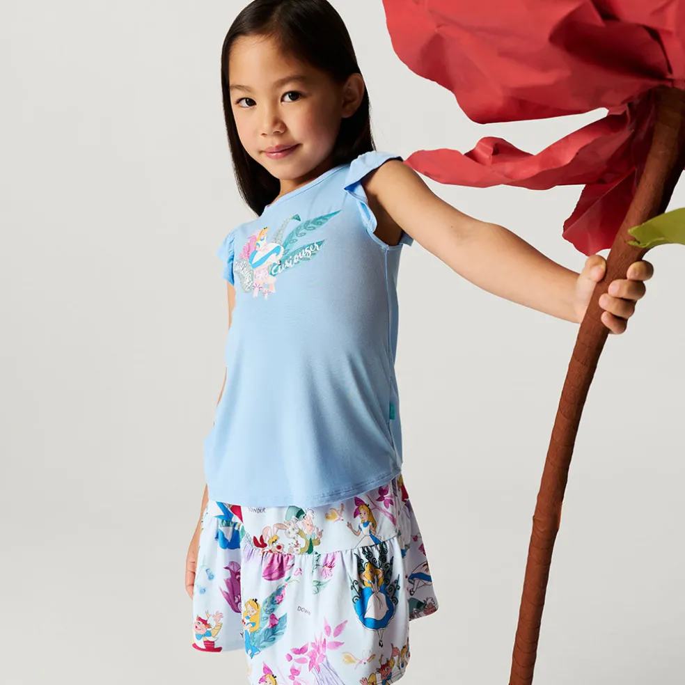 Ruffled Graphic Tee