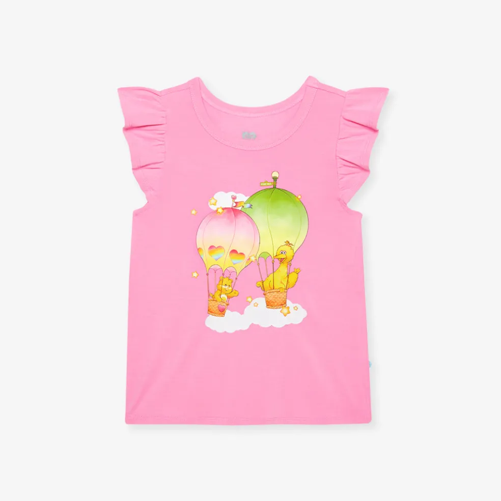 Ruffled Graphic Tee