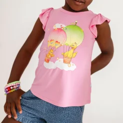 Ruffled Graphic Tee