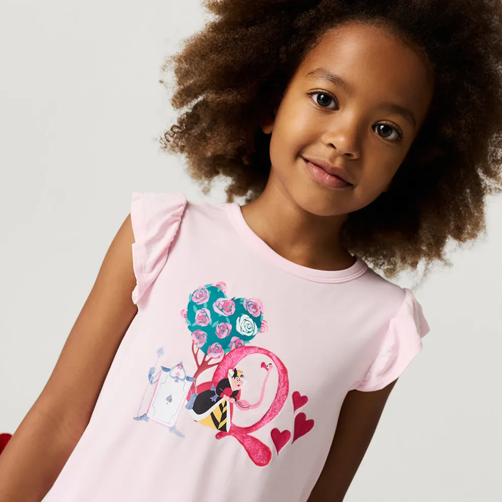 Ruffled Graphic Tee
