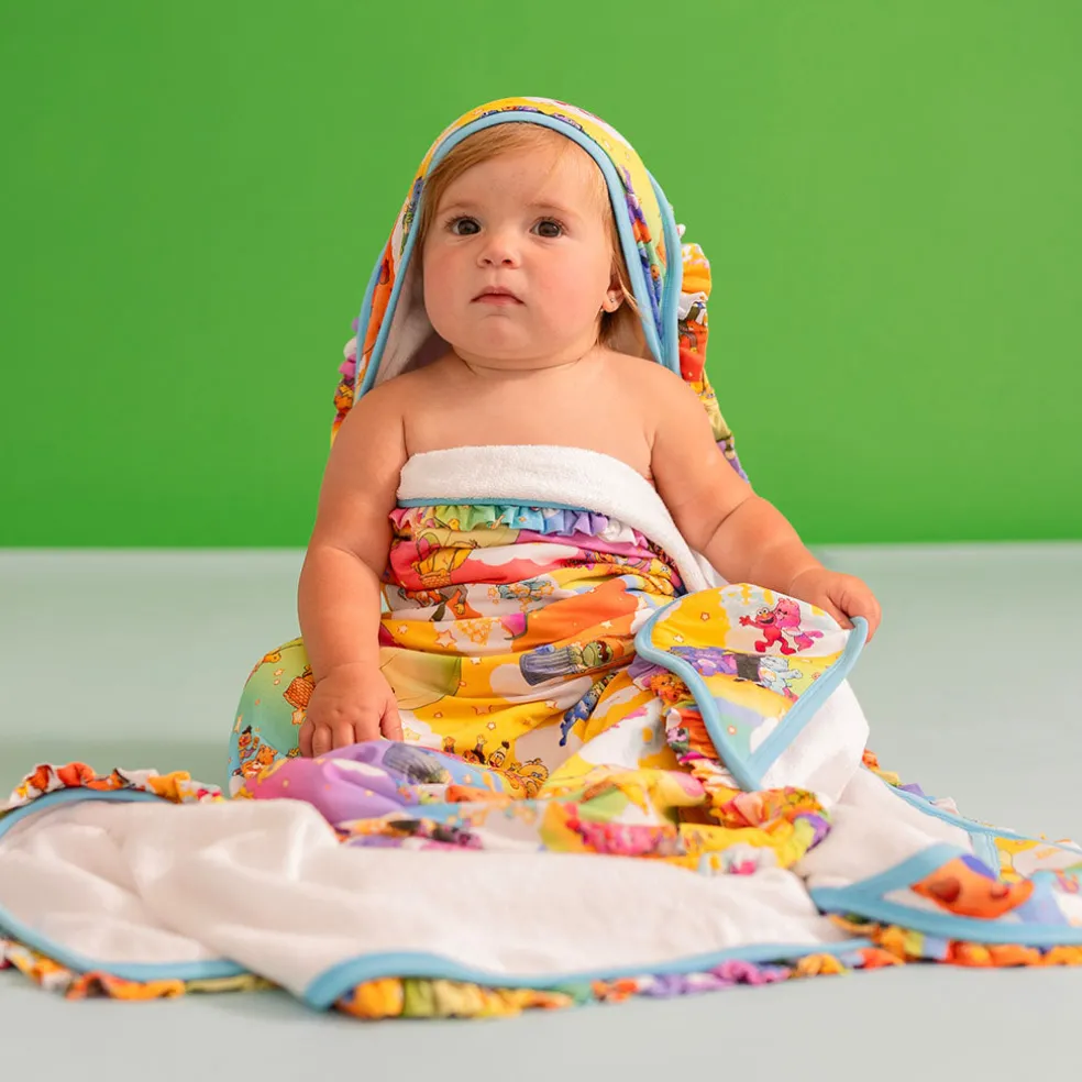 Ruffled Hooded Towel