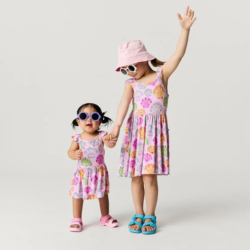 Ruffled Picot Bodysuit Dress