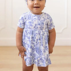 Ruffled Twirl Bodysuit Dress