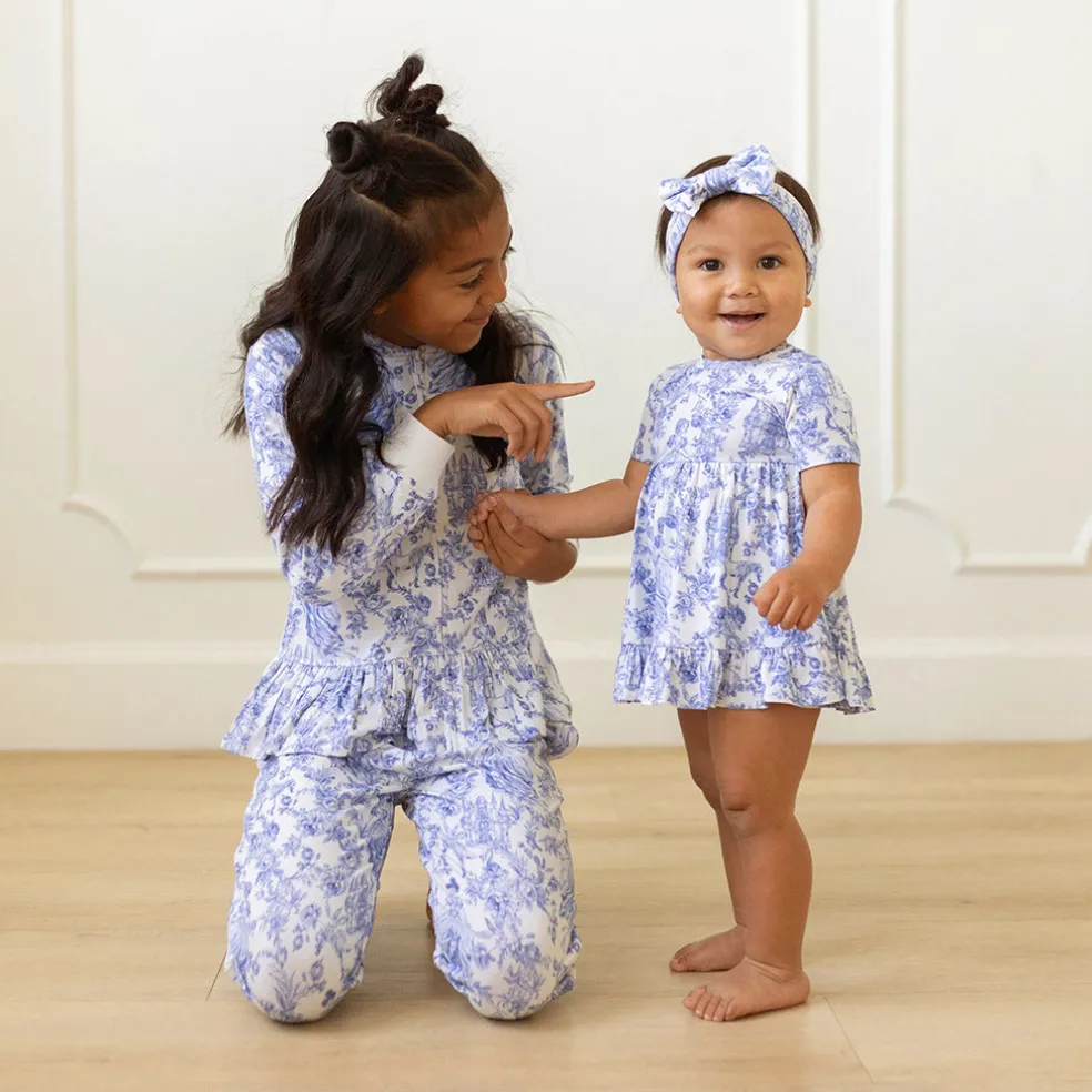 Ruffled Twirl Bodysuit Dress