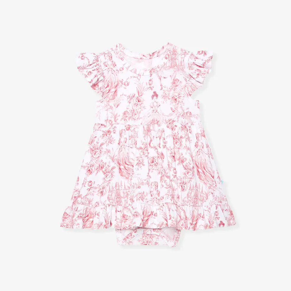 Ruffled Twirl Bodysuit Dress