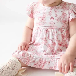 Ruffled Twirl Bodysuit Dress