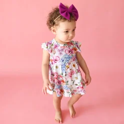 Ruffled Twirl Bodysuit Dress