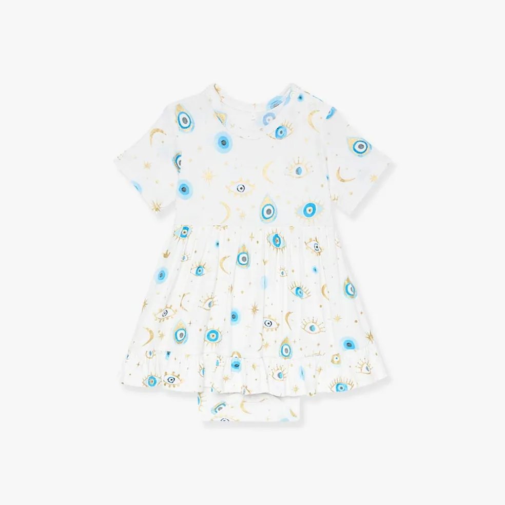 Ruffled Twirl Bodysuit Dress
