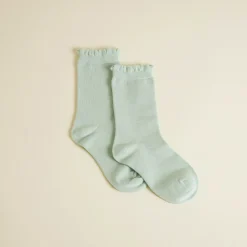 Scallop Crew Socks