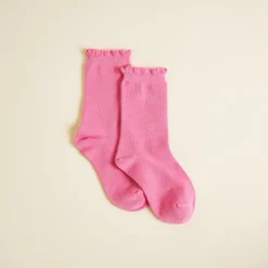Scallop Crew Socks