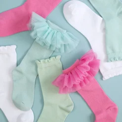 Scallop Crew Socks