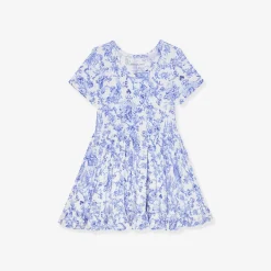 Short Sleeve Ruffled Twirl Dress