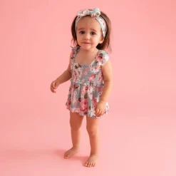Smocked Babydoll Bummie Set