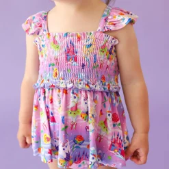 Smocked Babydoll Bummie Set