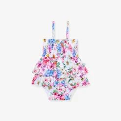 Smocked Tiered Bodysuit Dress