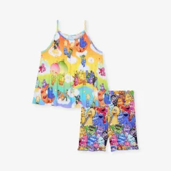 Top Ruffled Short Set