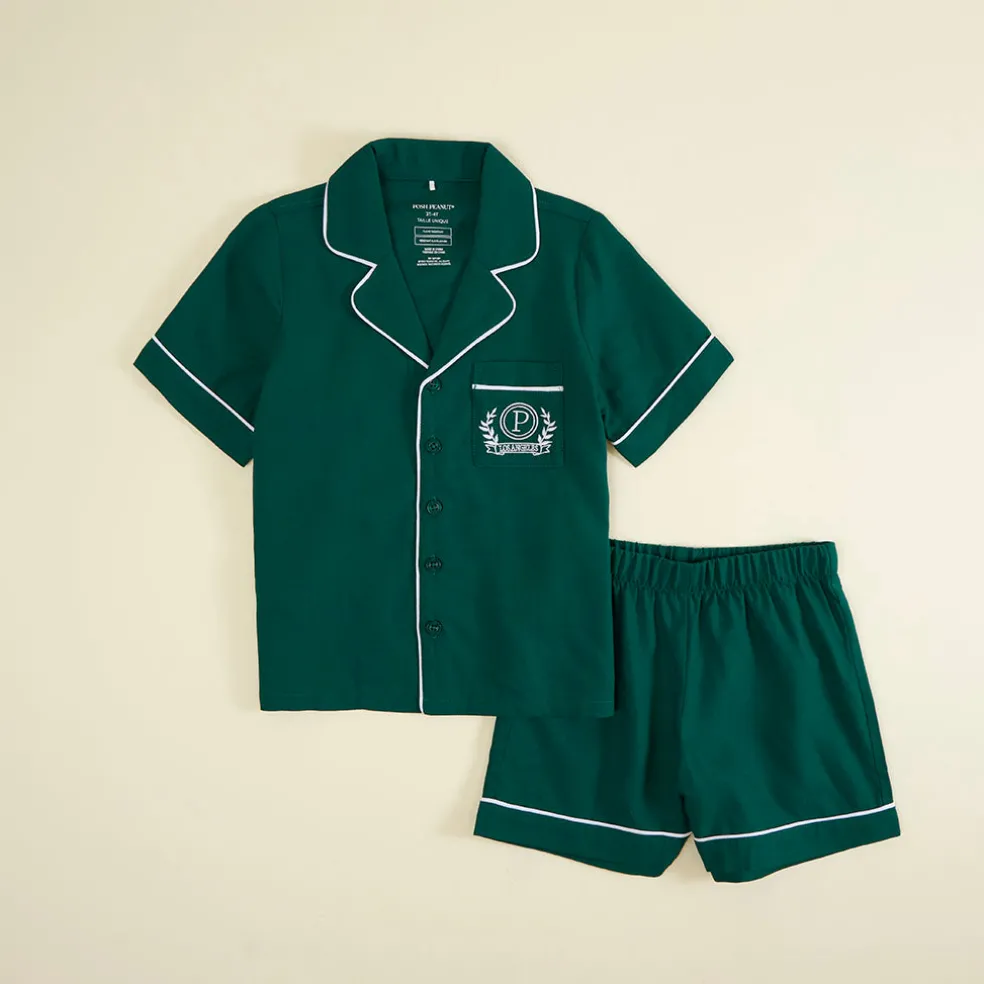 Twill Pajama Short Set