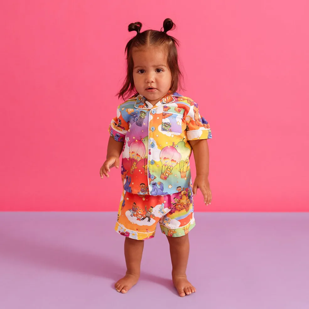 Twill Pajama Short Set