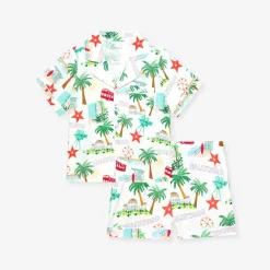 Twill Pajama Short Set