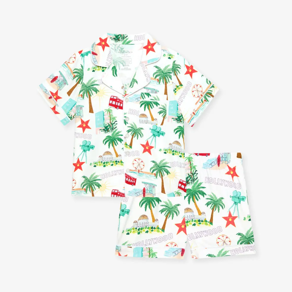 Twill Pajama Short Set