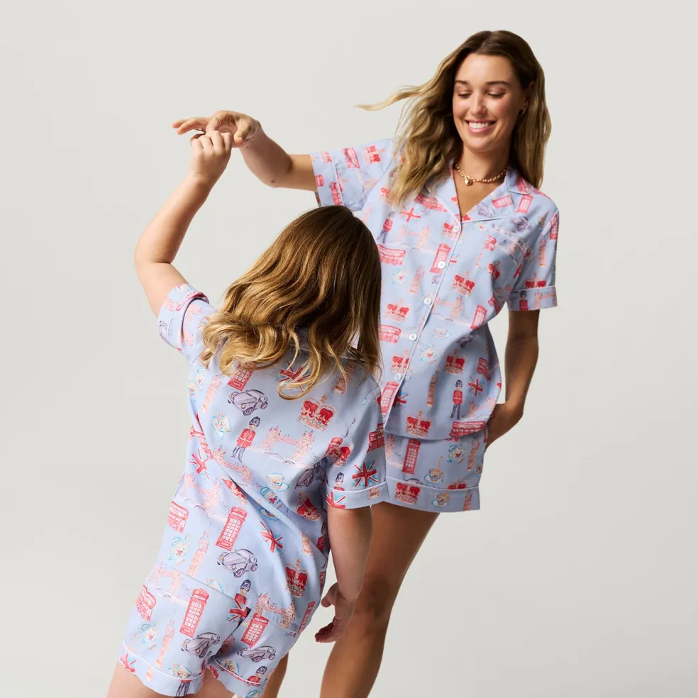 Twill Pajama Short Set