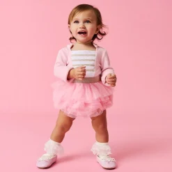 Velour Tulle Bodysuit Dress