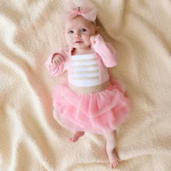 Velour Tulle Bodysuit Dress