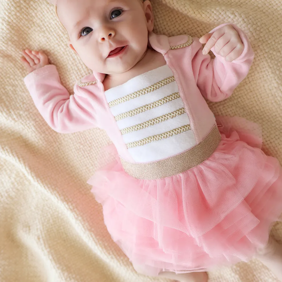 Velour Tulle Bodysuit Dress