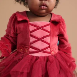 Velour Tulle Bodysuit Dress