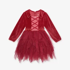 Velour Tulle Dress