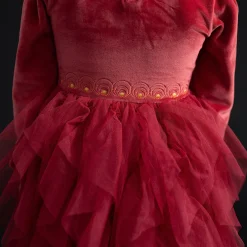 Velour Tulle Dress