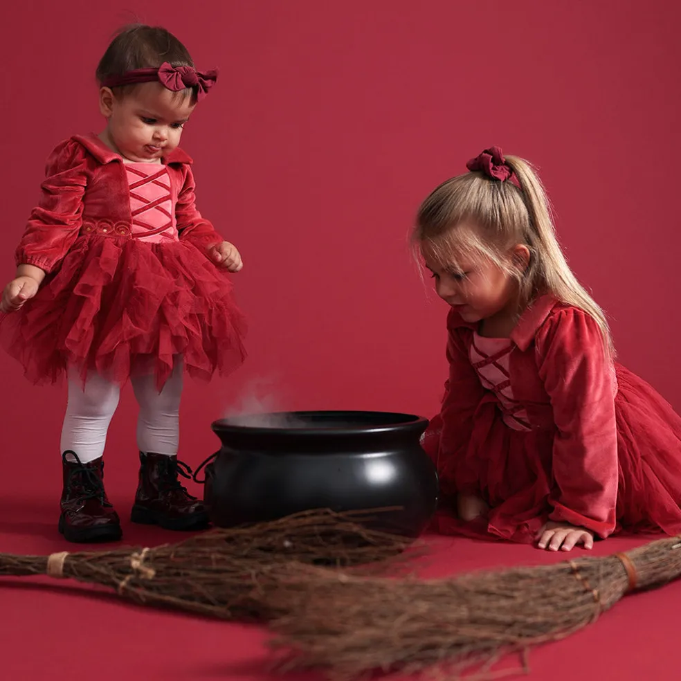 Velour Tulle Dress