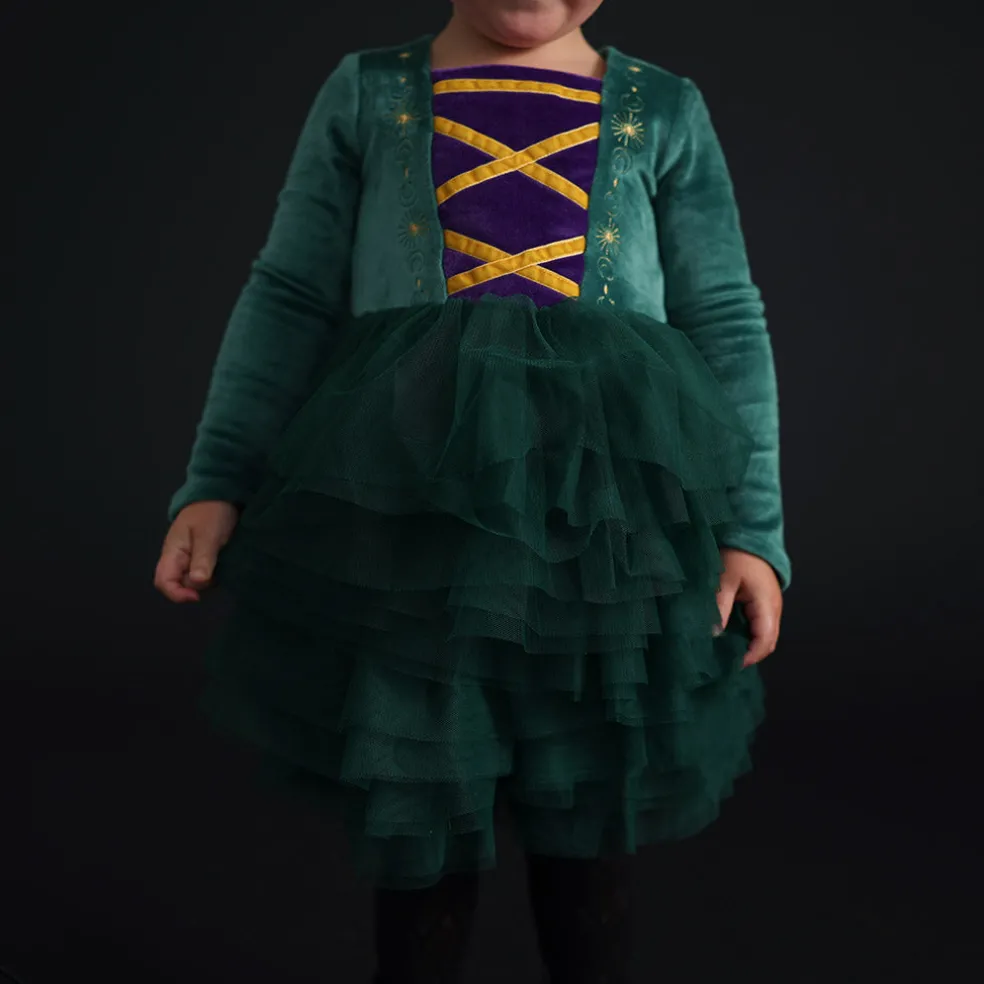 Velour Tulle Dress