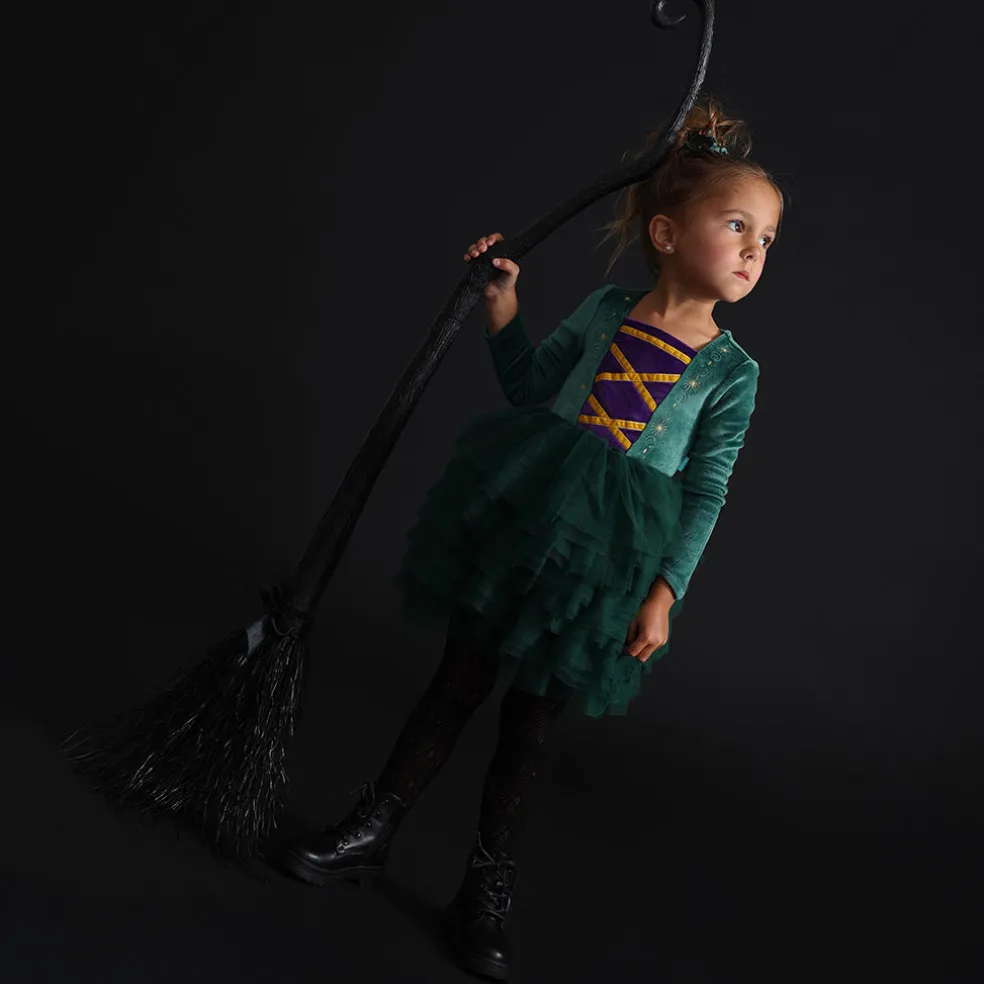 Velour Tulle Dress