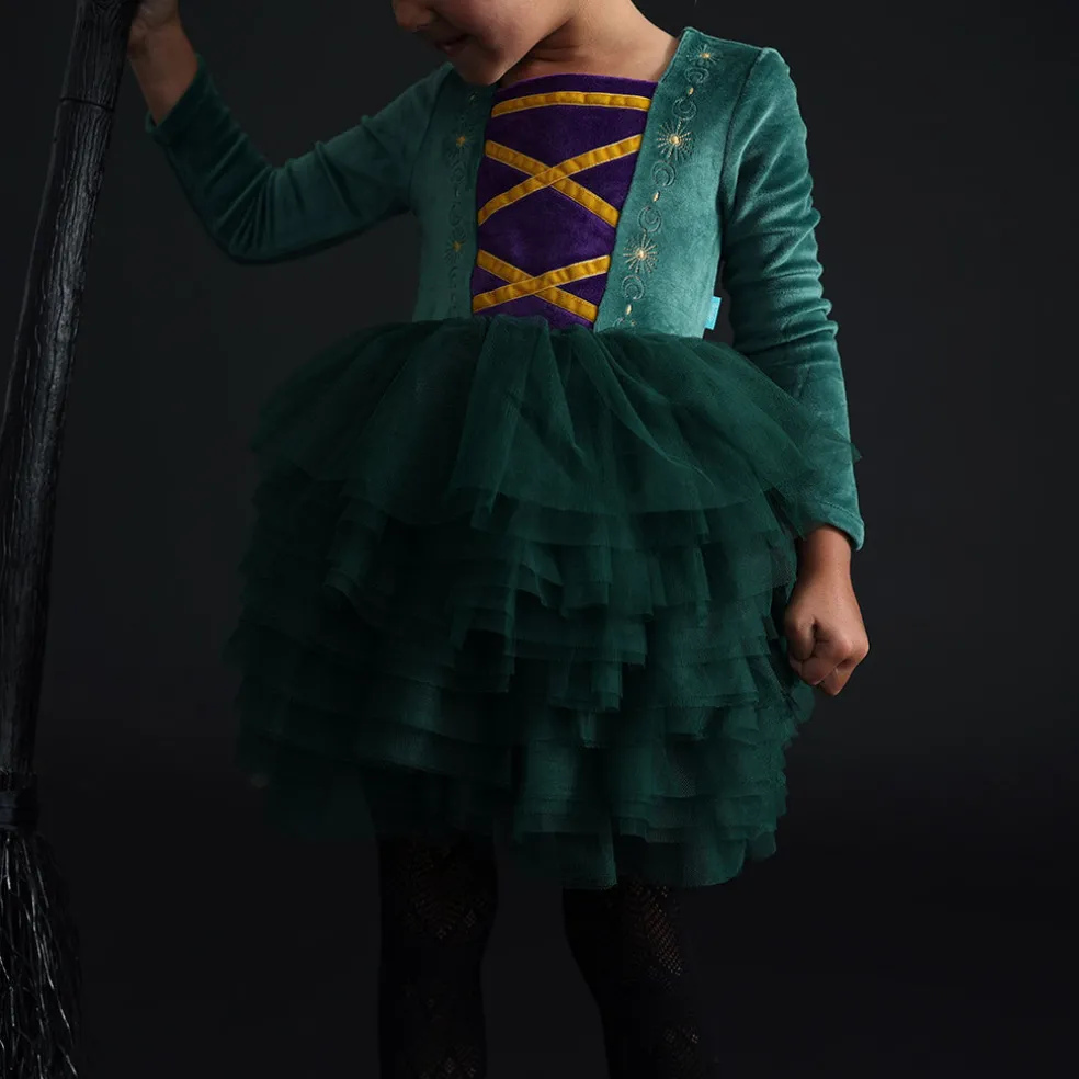 Velour Tulle Dress