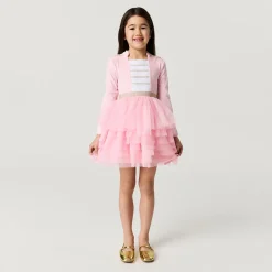 Velour Tulle Dress